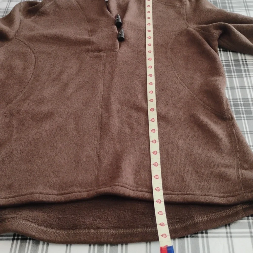 North Face Women's Crescent Ridge Shawl Collar Fleece Pullover Brown Large NWT - Picture 10 of 10